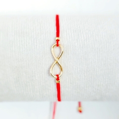 PULSERA CHARMS INFINITO ROJA