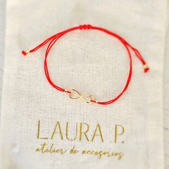 PULSERA CHARMS INFINITO ROJA - Laura P.