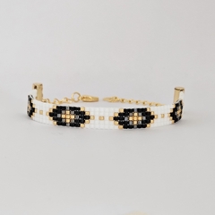 PULSERA PARIS - BLANCO Y NEGRO - comprar online