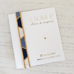 PULSERA RIO - AZUL, LAVANDA Y BLANCO - comprar online