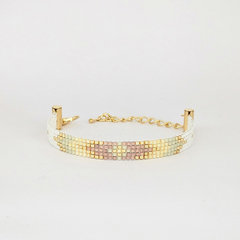 PULSERA DALLAS - BLANCO, AMARILLO, LILA PASTEL