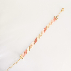 PULSERA PISA - NATURAL, BEIGE Y ROSAS - comprar online