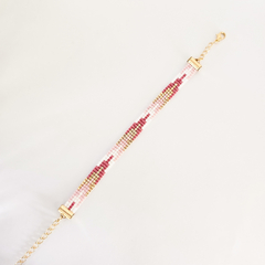 PULSERA NY - BLANCO, ROSA Y DORADO - comprar online