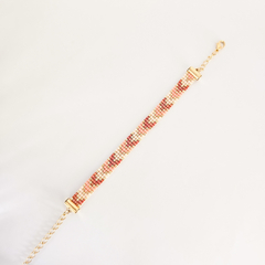 PULSERA CHICAGO - NATURAL Y CORAL - comprar online