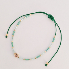 PULSERA FINI ESTRELLA - VERDES