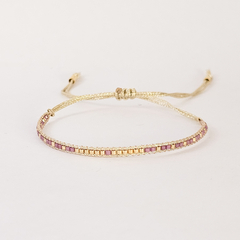 PULSERA UMA GOLD - LILA