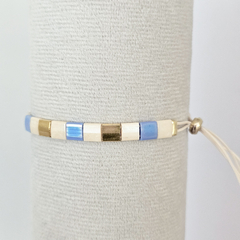 PULSERA TILA CELESTE Y NATURAL - comprar online