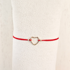 PULSERA CHARMS CORAZON ROJA