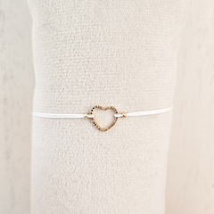 PULSERA CHARMS CORAZON BLANCO