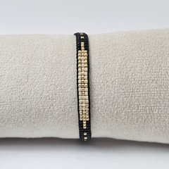 PULSERA CRUZ - NEGRO Y NATURAL - comprar online