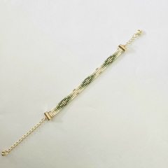 PULSERA TOKIO - NATURAL Y VERDE - comprar online