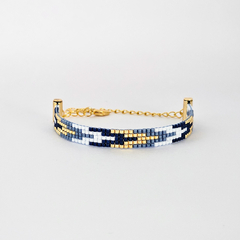 PULSERA NY - AZUL Y LAVANDA