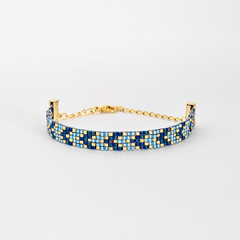 PULSERA CHICAGO - AZUL Y CELESTE