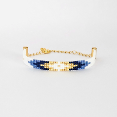 PULSERA MEMPHIS - BLANCO Y AZUL