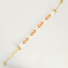 PULSERA PARIS - BLANCO Y ROSA - comprar online