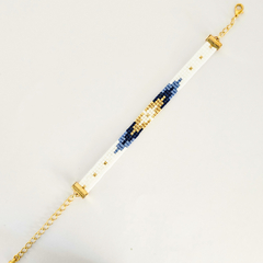 PULSERA MEMPHIS - BLANCO Y AZUL - comprar online