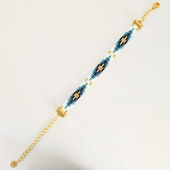 PULSERA TOKIO - AZUL Y CELESTE - comprar online