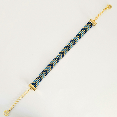 PULSERA CHICAGO - AZUL Y CELESTE - comprar online