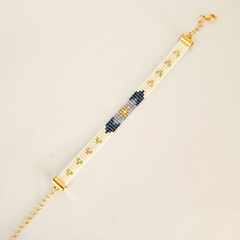 PULSERA SIENA - BLANCO, AZUL Y LAVANDA - comprar online