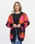 Cardigan tricot colorido oversized