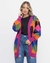 Cardigan tricot colorido oversized