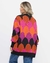 Cardigan tricot colorido oversized - comprar online