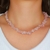 Choker de Quartzo Rosa - Pedra do amor e relacionamentos