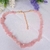 Choker de Quartzo Rosa - Pedra do amor e relacionamentos - comprar online