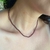 Colar choker Granada esferas 2mm multifacetada - Pedra da sexualidade e paixão - comprar online