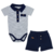 GRW- CONJ BODY C/ SHORTS MARINE MARINHO