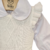 CONJUNTO VESTIDO TRICOT E BODY BEBE FEMININO MARIA FLOR-BRANCO na internet