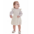 CONJUNTO VESTIDO TRICOT E BODY BEBE FEMININO MARIA FLOR-BRANCO