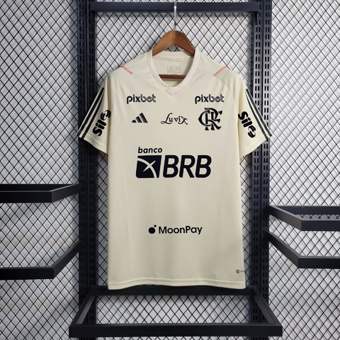 Camisa Flamengo Pré-Jogo 2022/2023 – Preta e Vermelha – Masculina