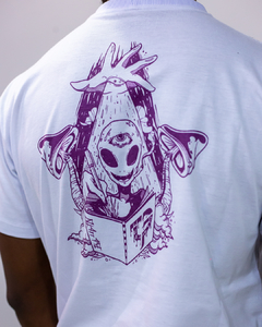 T-shirt Alien II - Purple on White - DROP EVO
