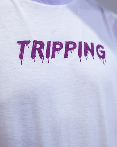 T-shirt Alien II - Purple on White - DROP EVO - TRIPPING