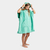 poncho de toalla color aqua adolescentes