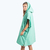 poncho de toalla color aqua adolescentes