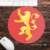 Mouse Pad Redondo dos Brasões das casas de Game of Thrones na internet