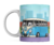 Caneca VW Cartoon Kombi Azul