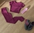 Conjunto legging e cropped canelado marsala. na internet