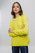 Sweter escote redondo trenzado de hilo-lemon - comprar online