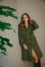 Tapado Olivia verde - tienda online