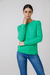 Sweter trenzado verde esmeralda - comprar online