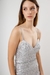 vestido Delfina plata pailletes. - tienda online
