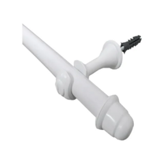 VARAO CORTINA 2M FINO BRANCO 19mm JMF