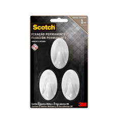 GANCHO COMMAND MEDIO SCOTCH C/3 3M