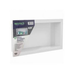 NICHO DE PAREDE P/BANHEIRO EMB 30 x 60 BRANCO ESTRELA