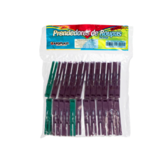 PRENDEDOR ROUPA 8X1,5cm C/20PC PLASTIC