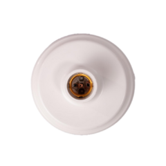 PLAFONIE C/SOQUETE DE PORCELANA BRANCO E27 FOXLUX