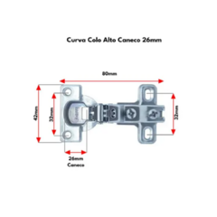 DOBRADIÇA CANECO CURVA 26mm PEQ. JOMARCA na internet